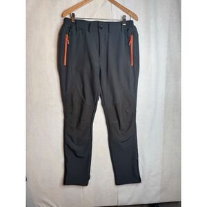 Gash Hao Mens 32x32 Gray Fleece Lined Hiking Pants Softshell Tactical‎ Outdoor